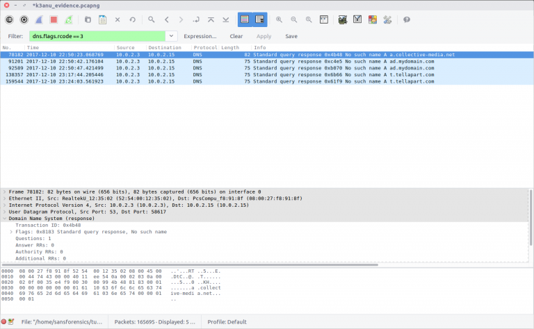 rcode nxdomain